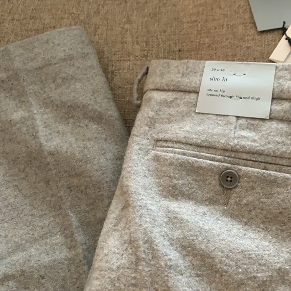 Calvin Klein Slim Fit Wool Pants - Picture 6 of 9